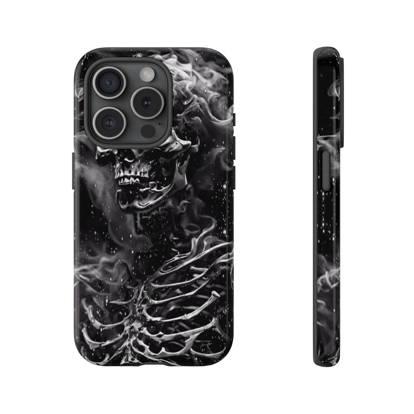 Skeleton On Fire Tough Phone Case