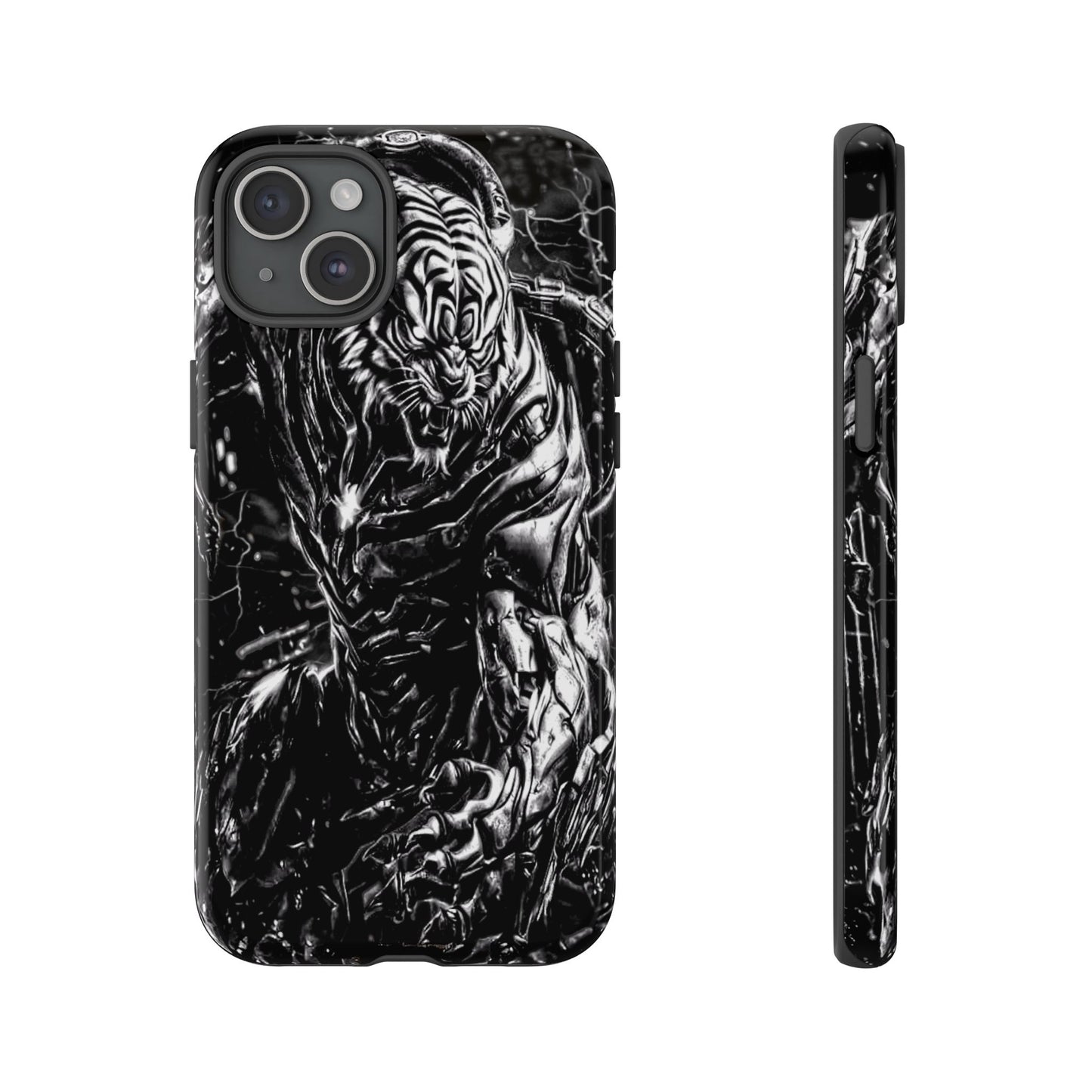 Cyborg Tiger Tough Phone Case