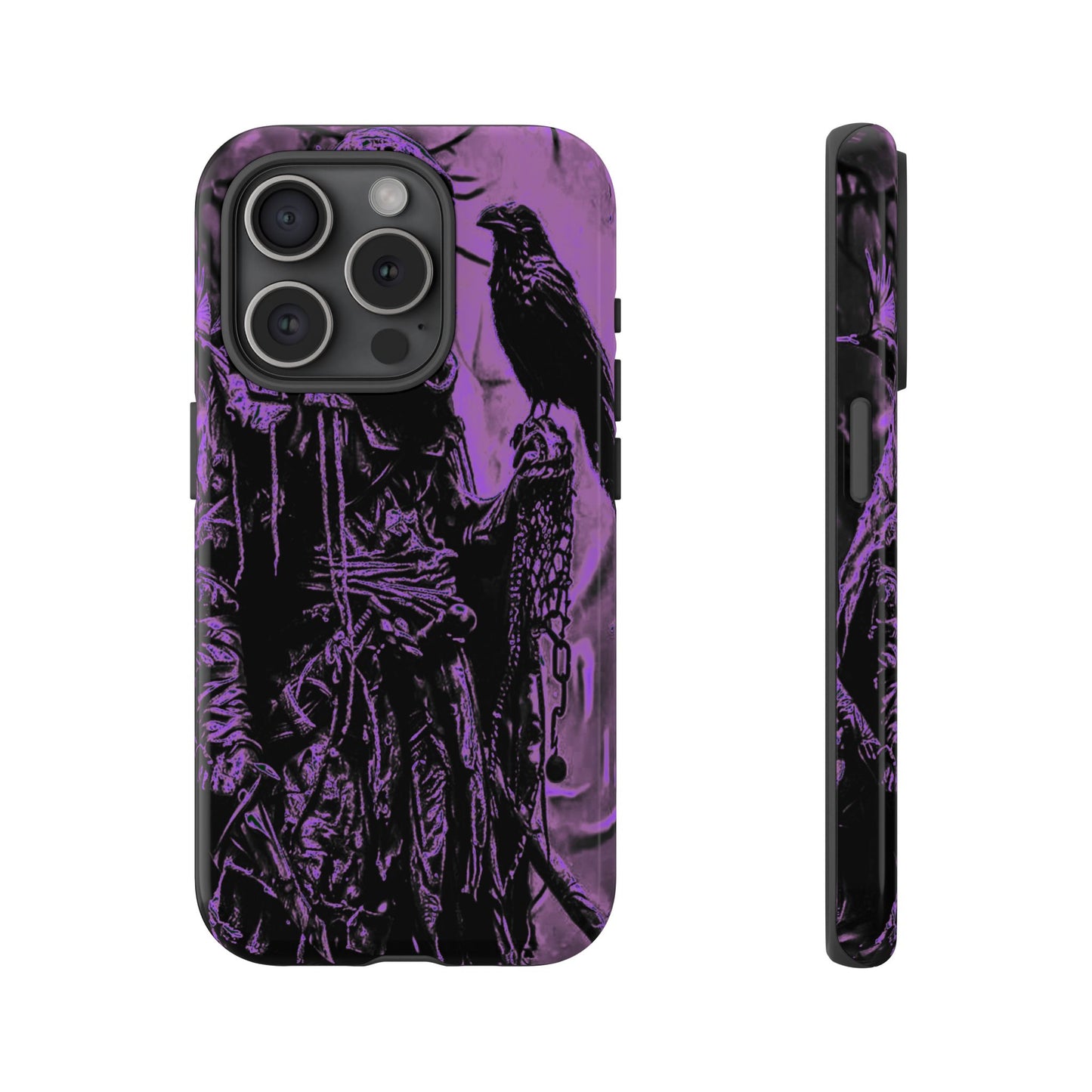 Hooded Figure With Raven Tough Phone Case