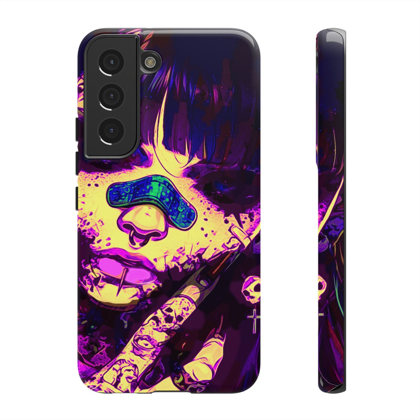 Punk Bandaid Girl Tough Phone Case