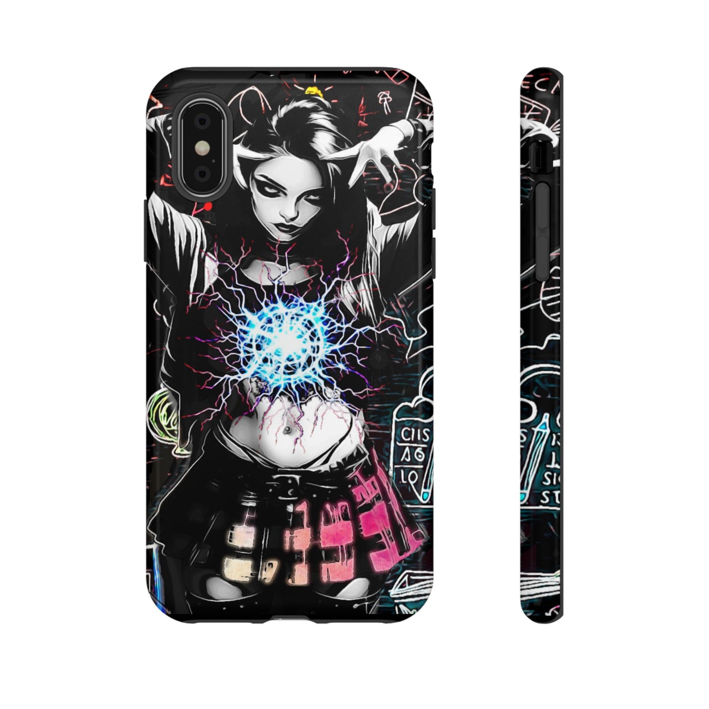 School Girl Lightning Orb Tough Phone Case