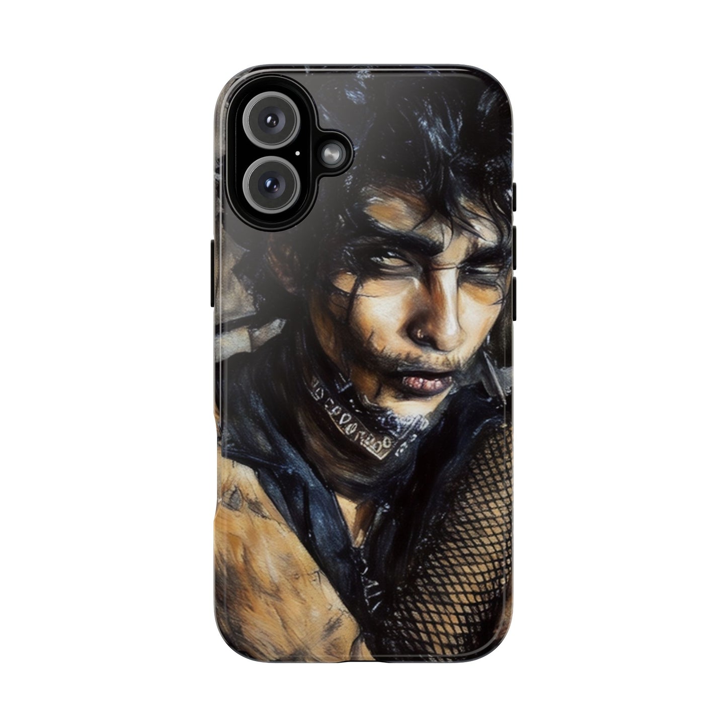 Serene Goth Boy Tough Phone Case