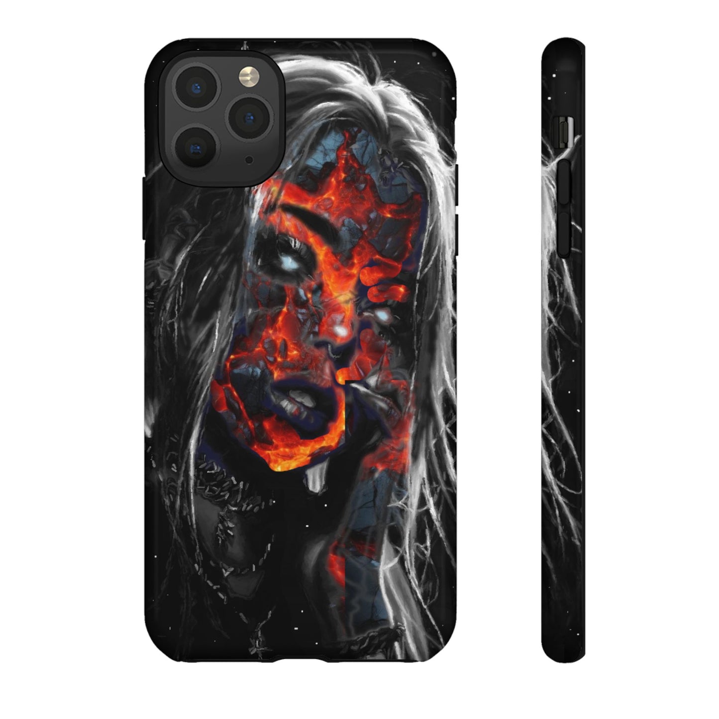 Lava Face Girl Tough Phone Case