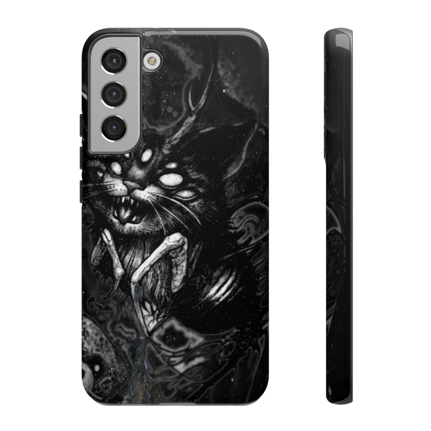 Scarey Cat Creature Tough Phone Case