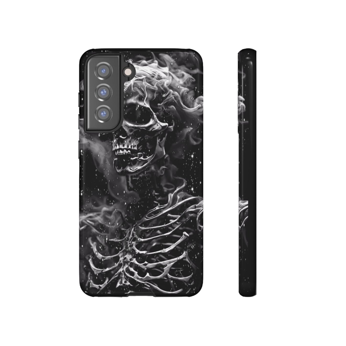 Skeleton On Fire Tough Phone Case