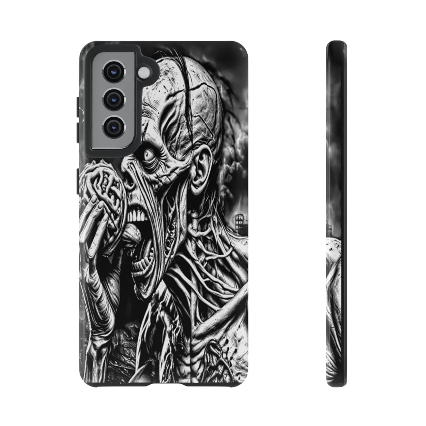 Zombie Eating Brains Tough Phone Case