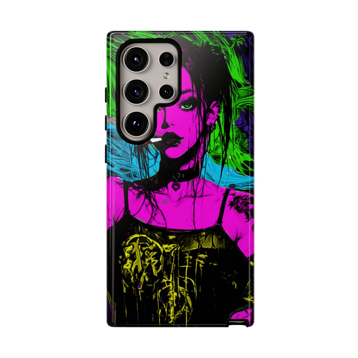 Smoking Girl Tough Phone Case