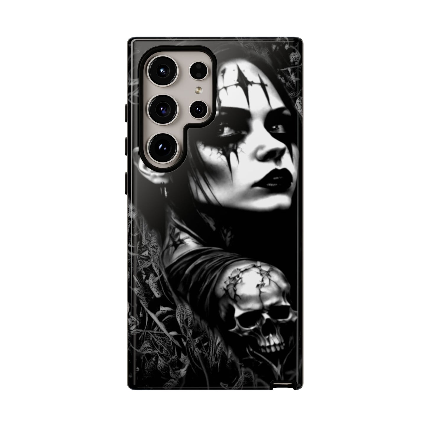 Mysterious Goth Girl Tough Phone Case