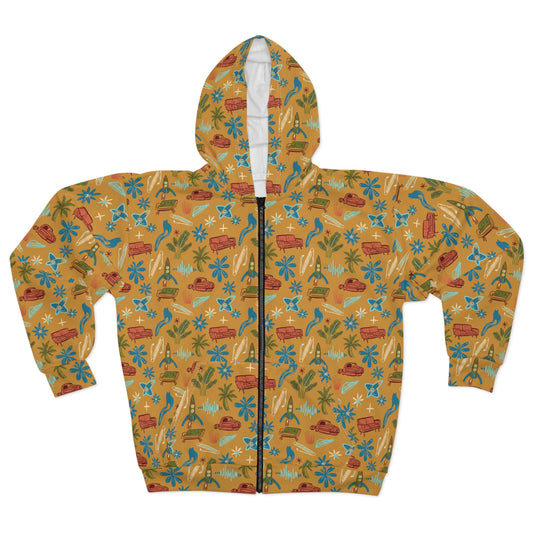 1950s Retro Summer Vibes Hoodie