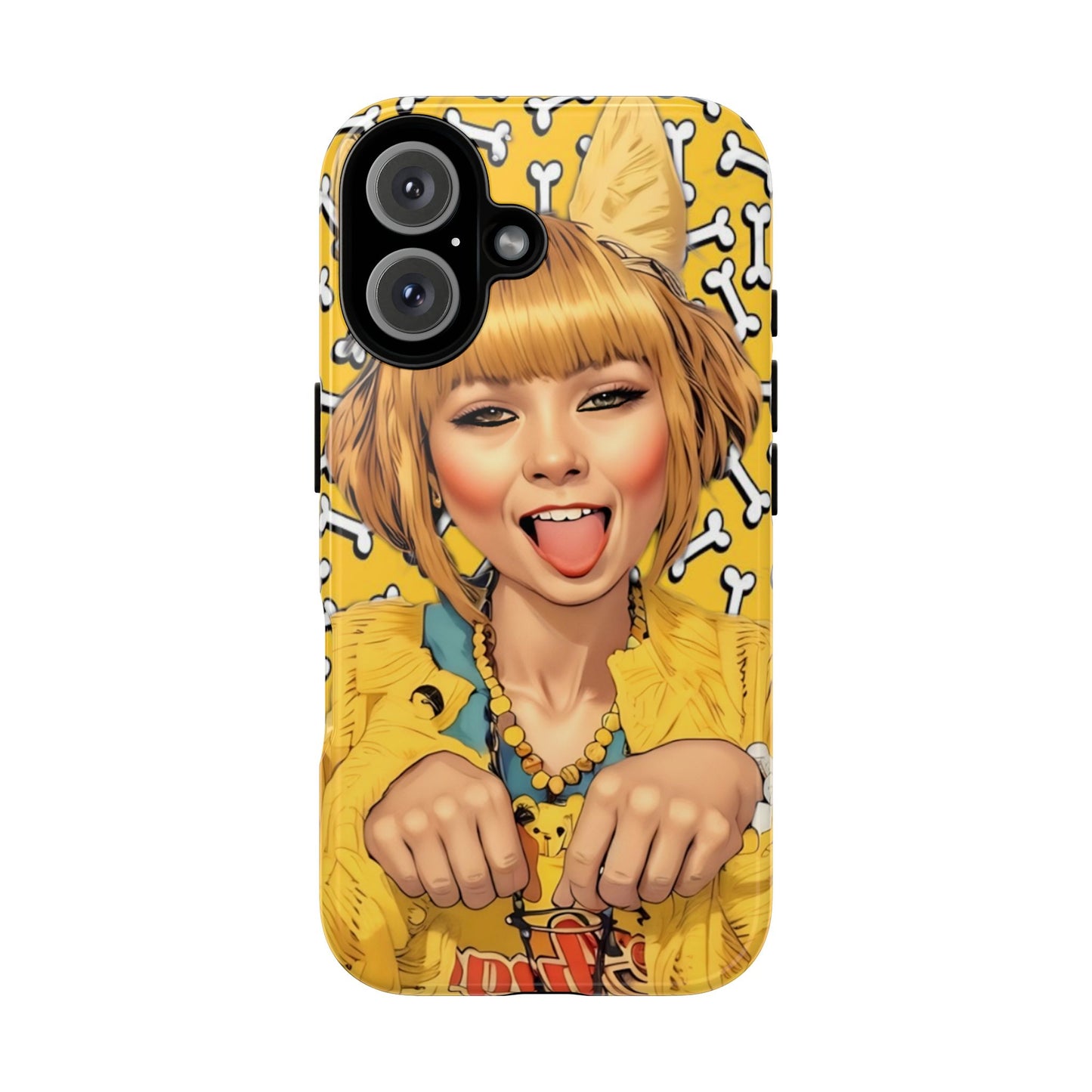 Begging Puppy Girl Tough Phone Case