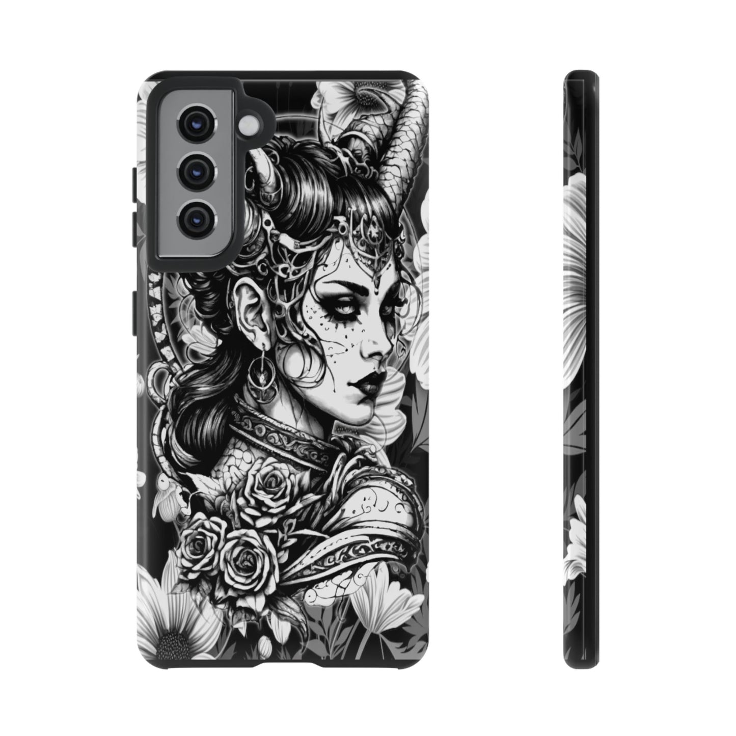 Goth Horned Queen Tough Phone Case