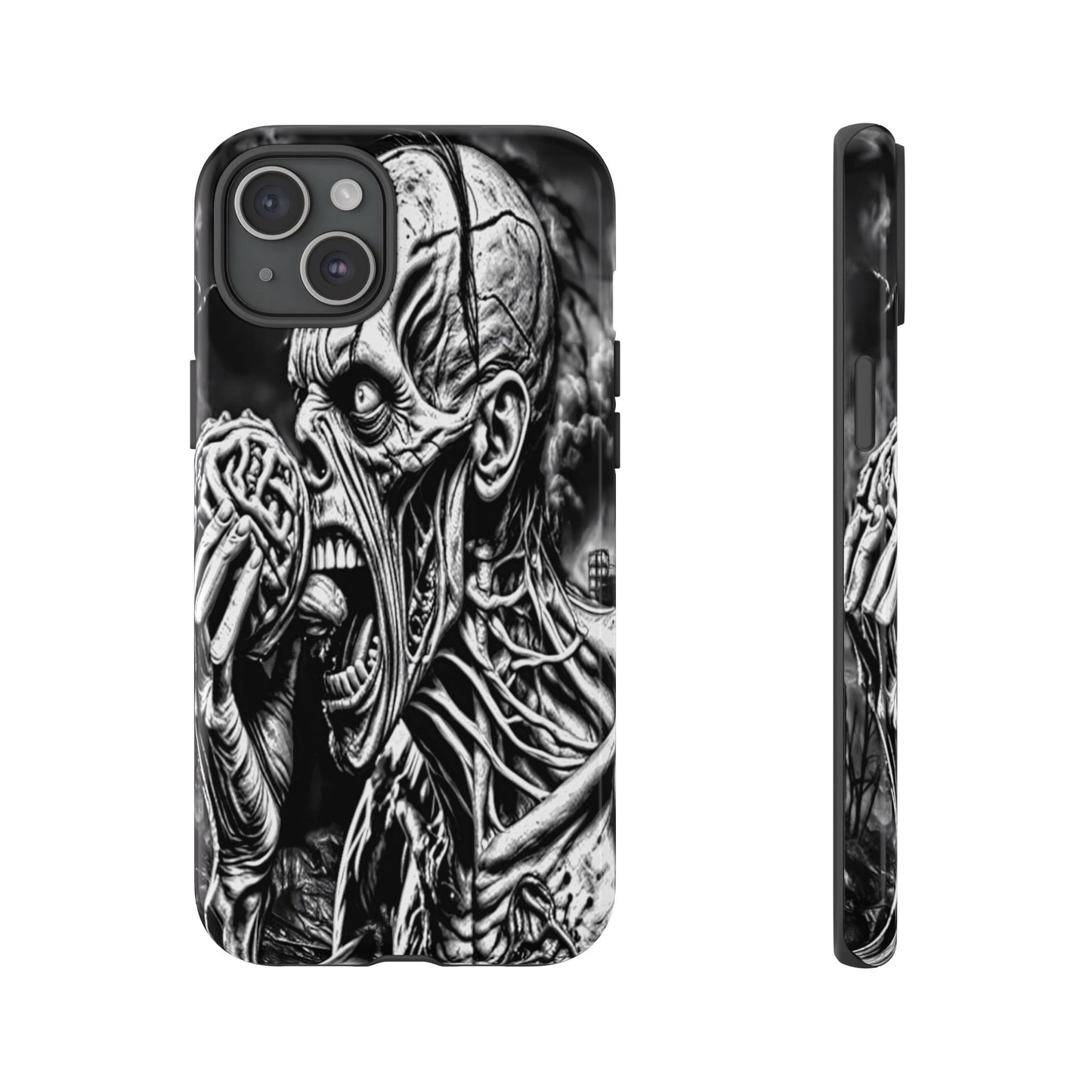 Zombie Eating Brains Tough Phone Case