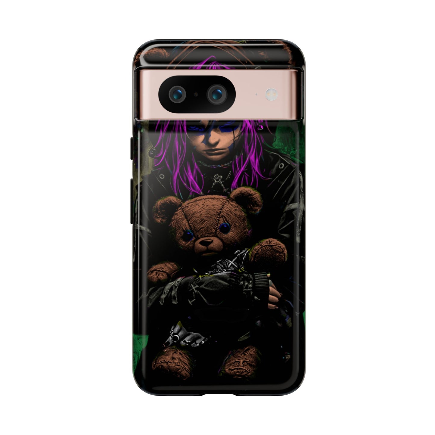 Girl And Teddy Tough Phone Case