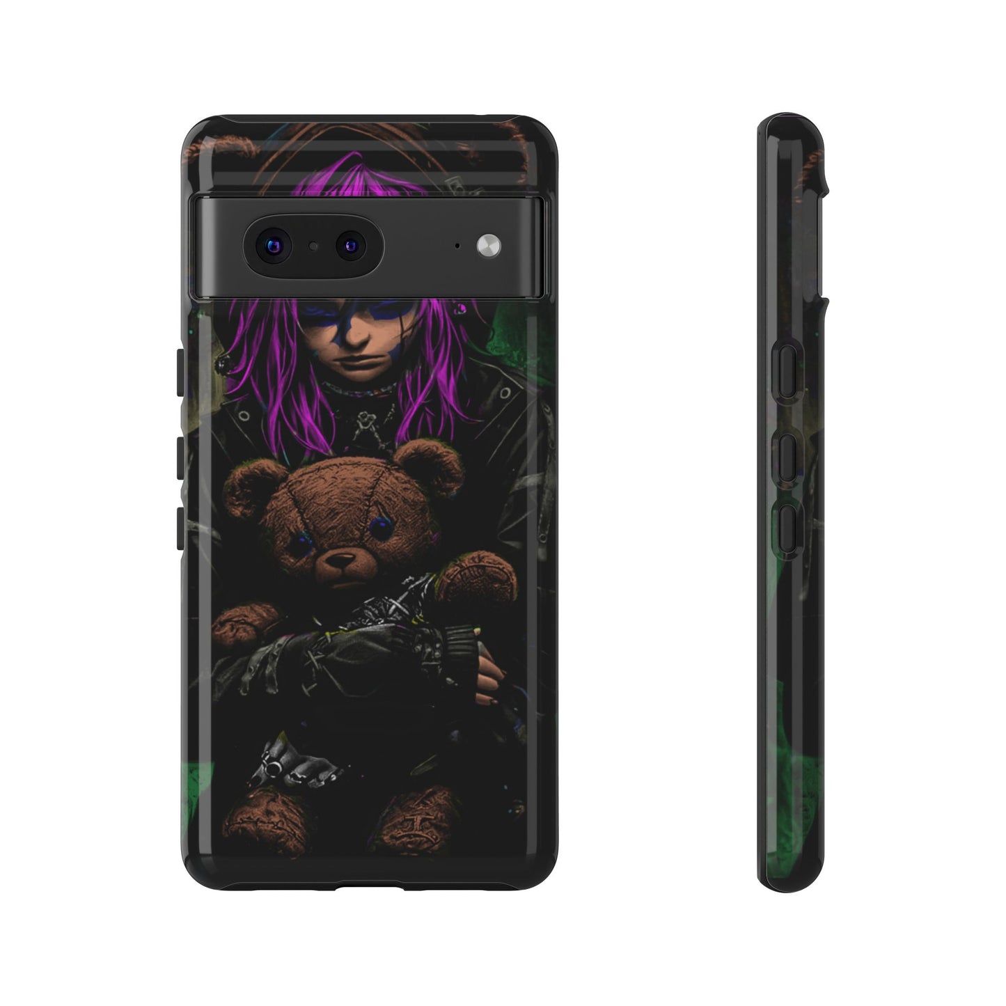 Girl And Teddy Tough Phone Case