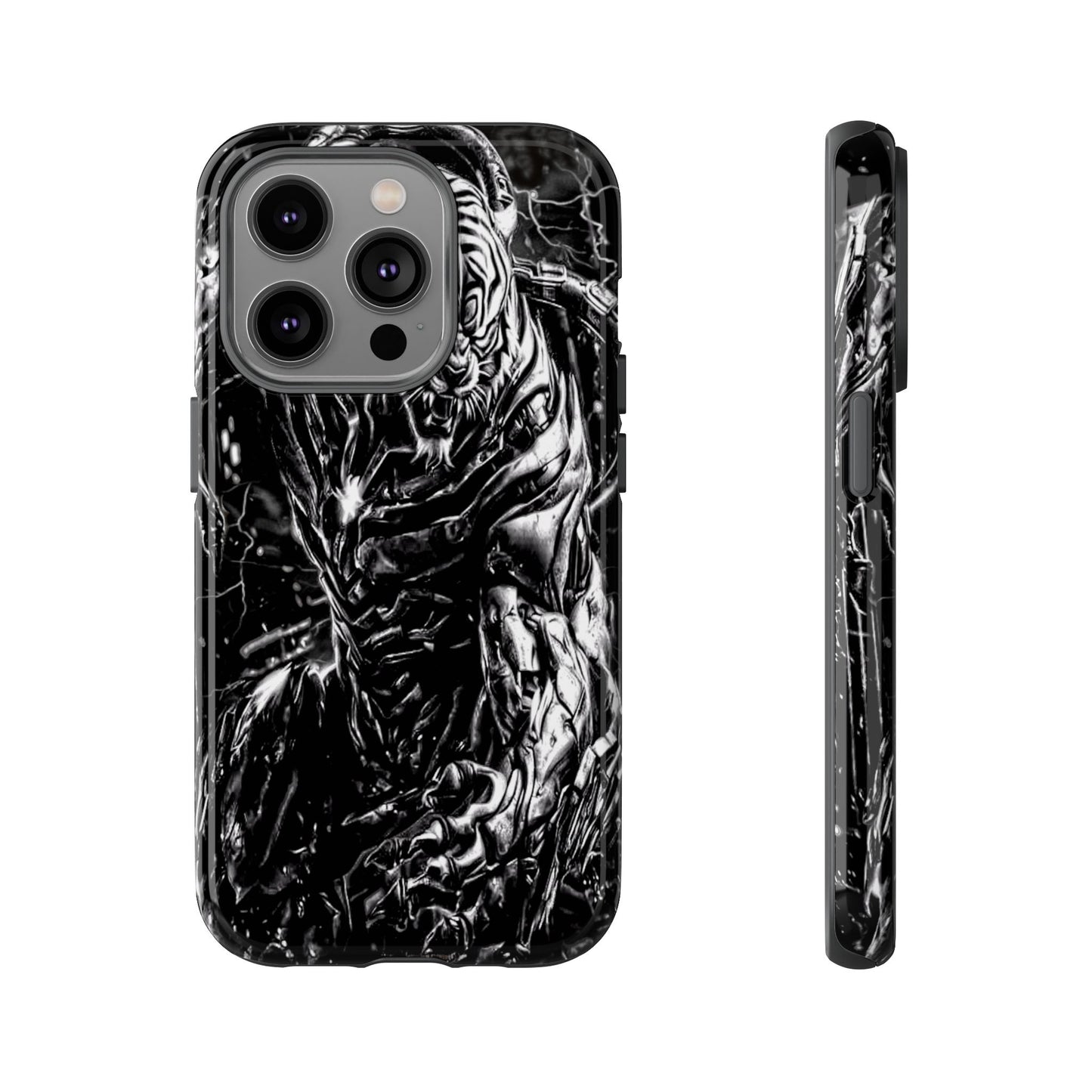 Cyborg Tiger Tough Phone Case