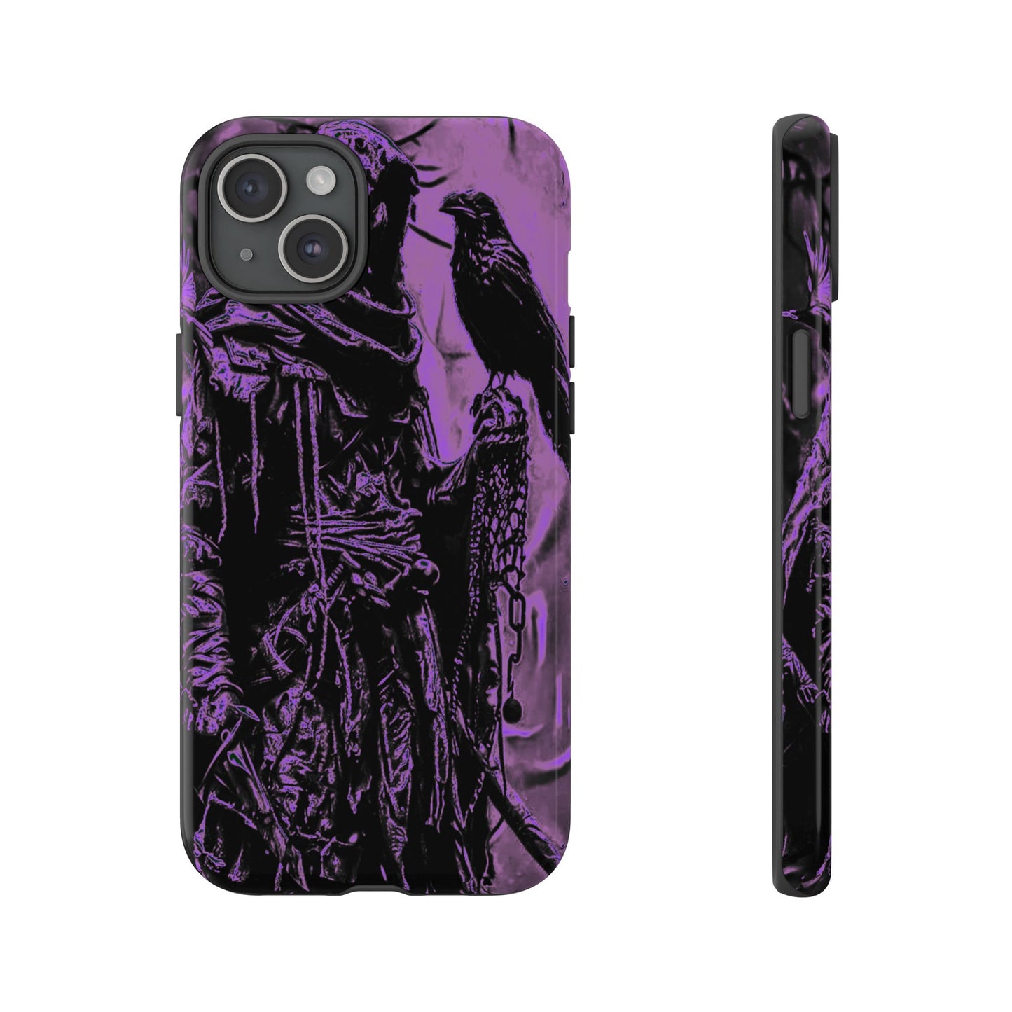 Hooded Figure With Raven Tough Phone Case