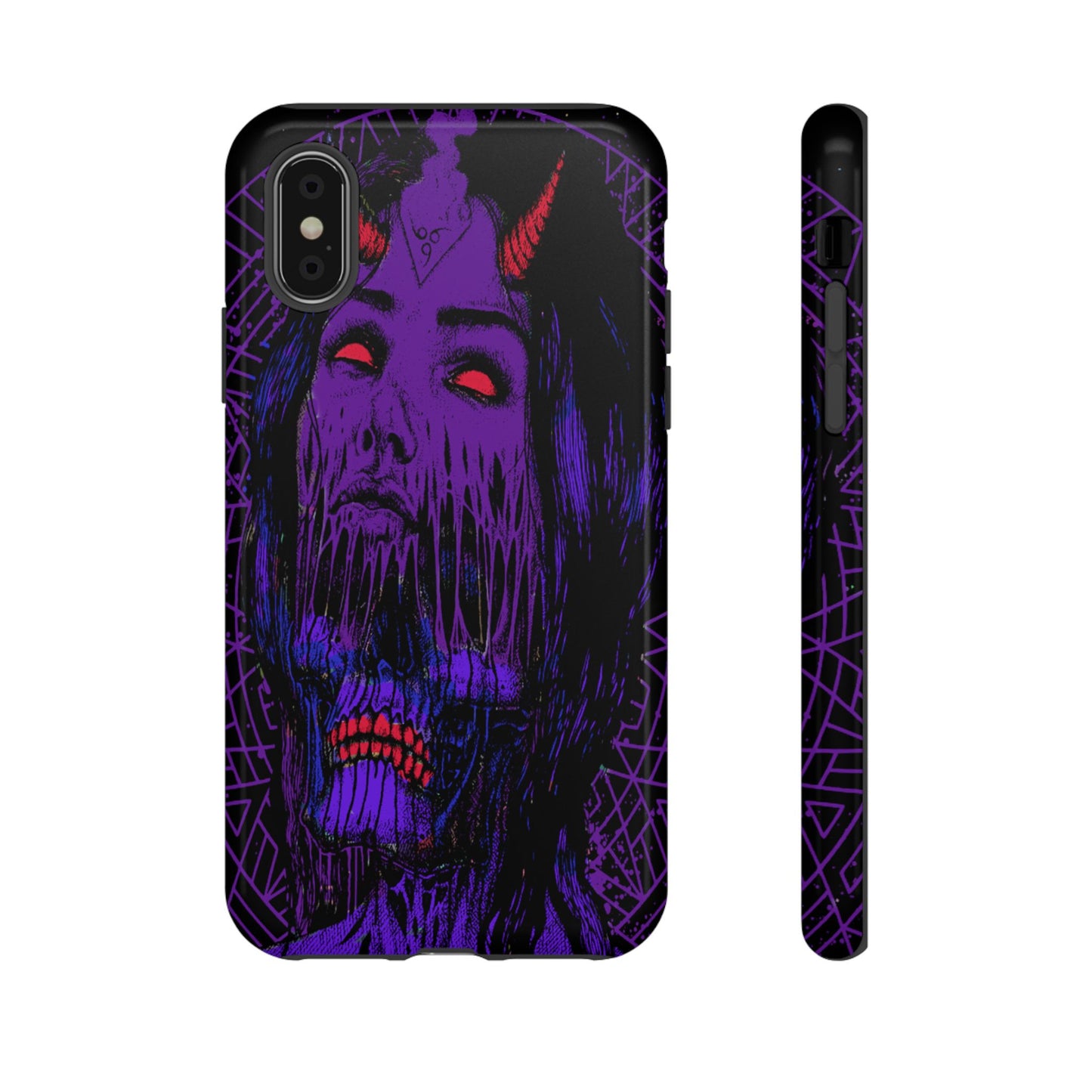 Melting Devil Girl Face Tough Phone Case