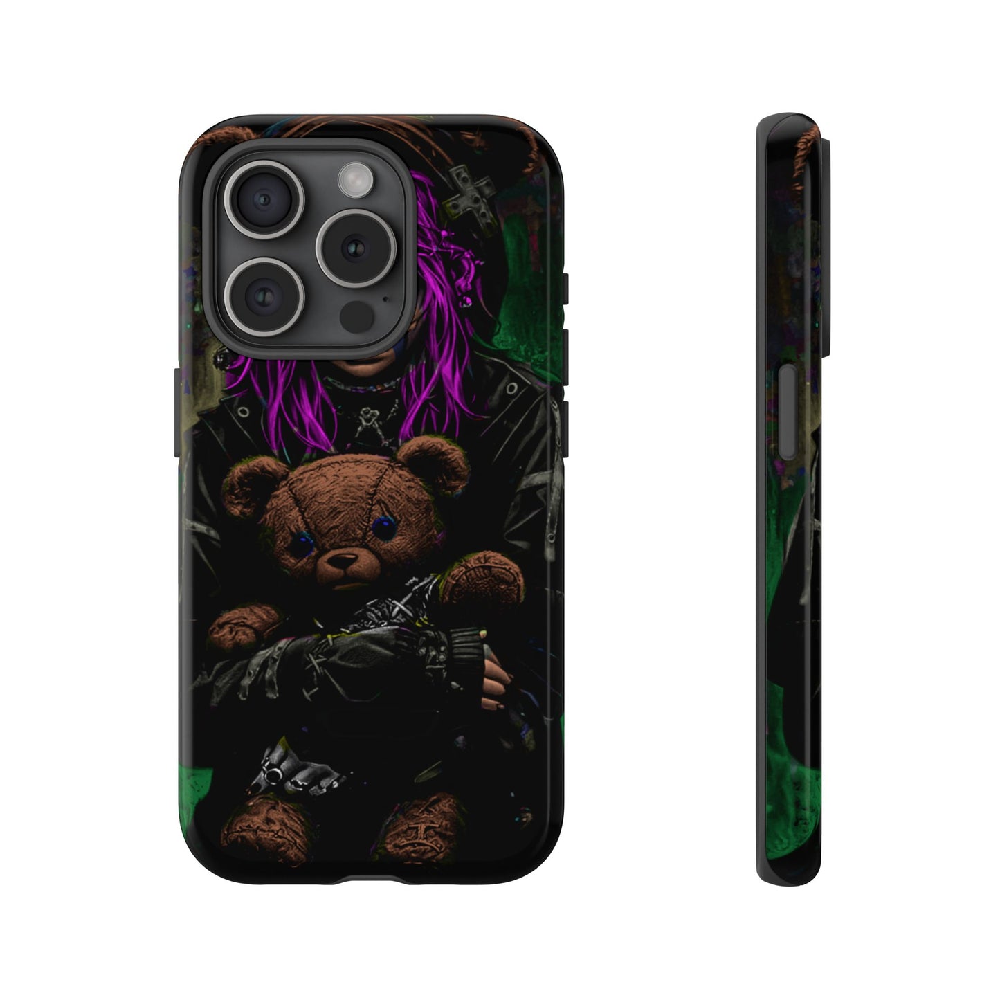 Girl And Teddy Tough Phone Case