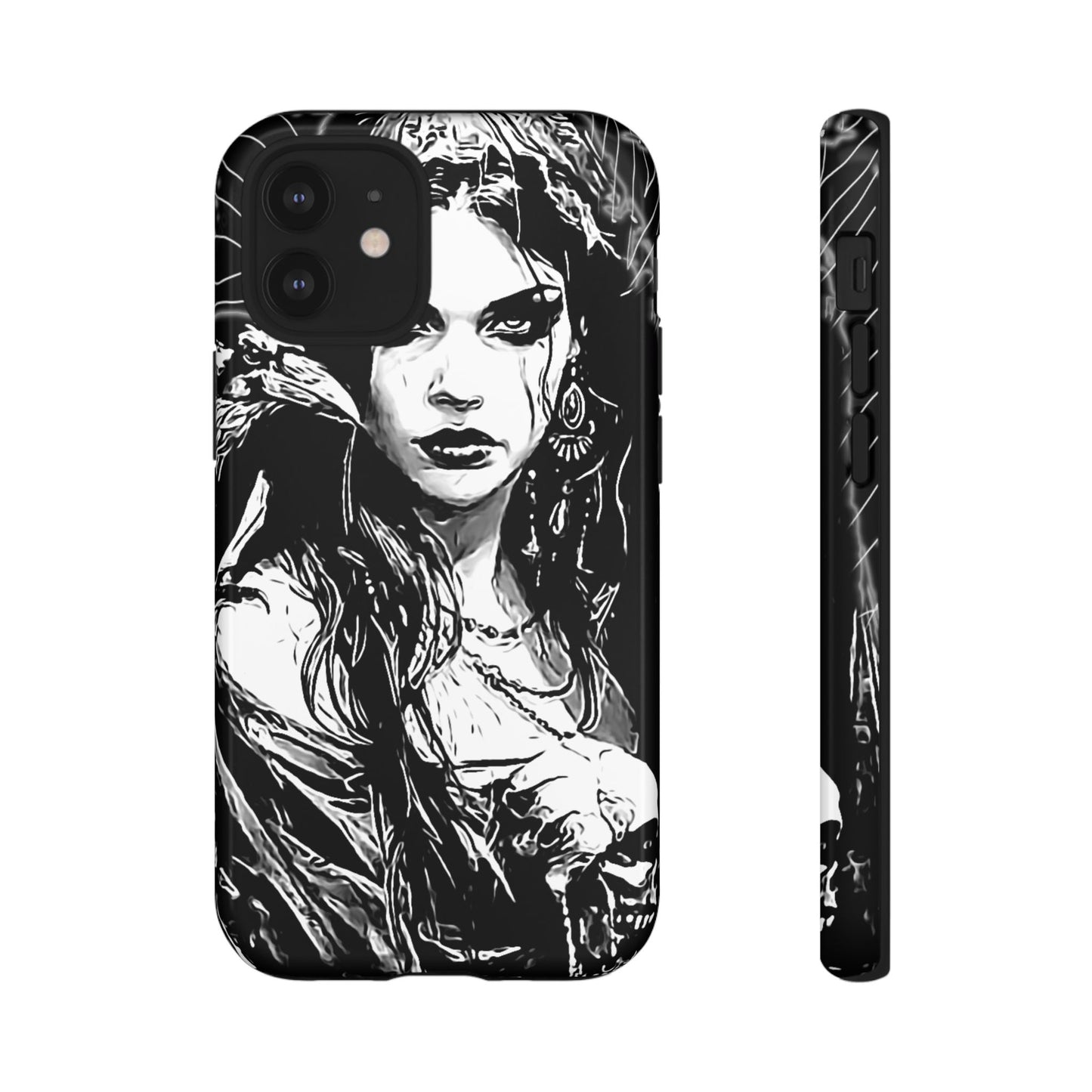 Raven Girl Tough Phone Case