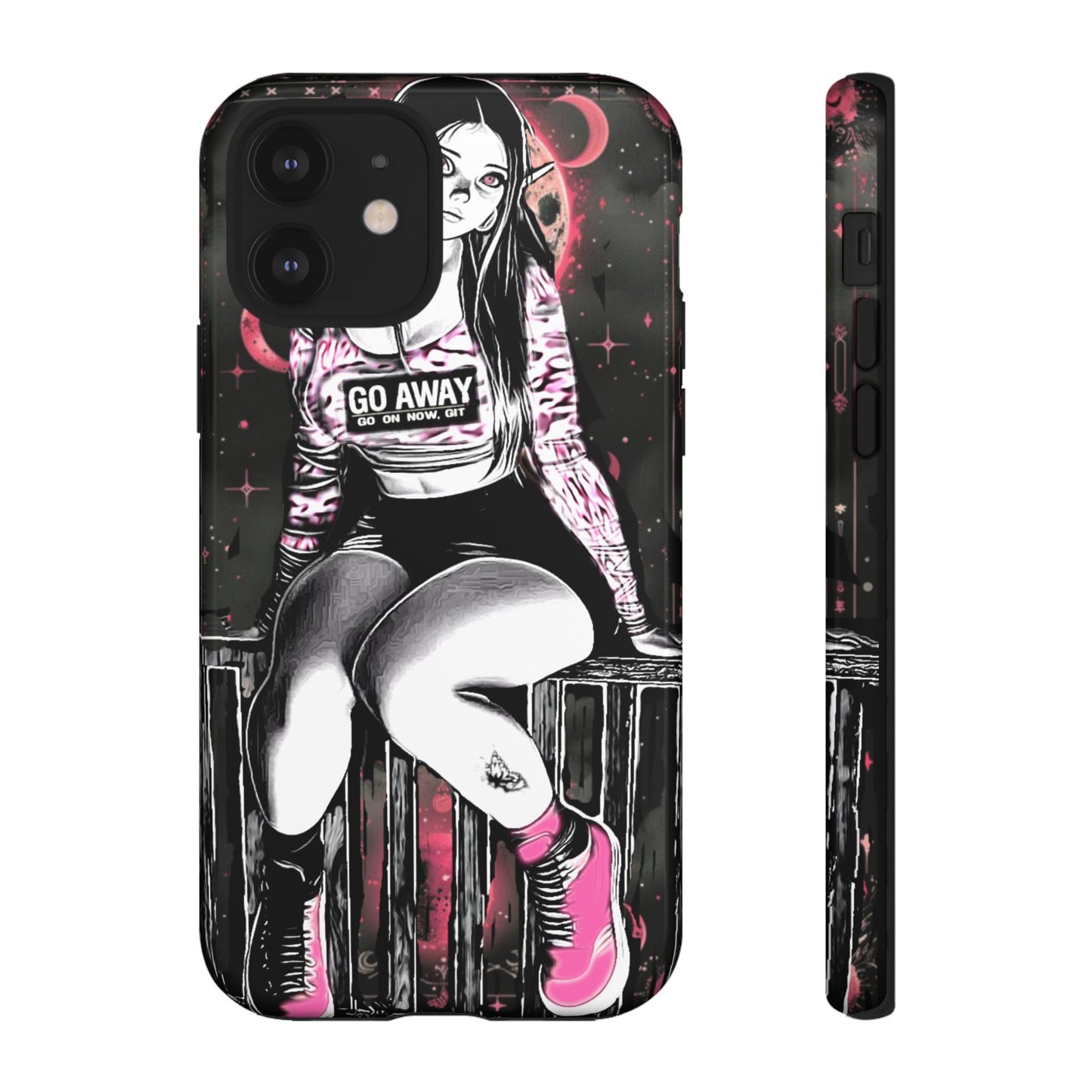 Go Away Girl Tough Phone Case