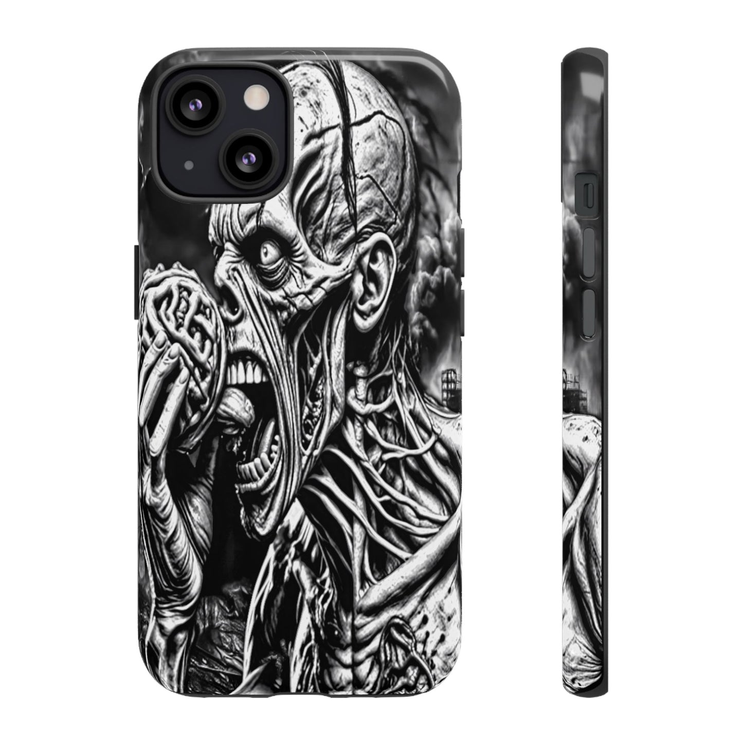 Zombie Eating Brains Tough Phone Case