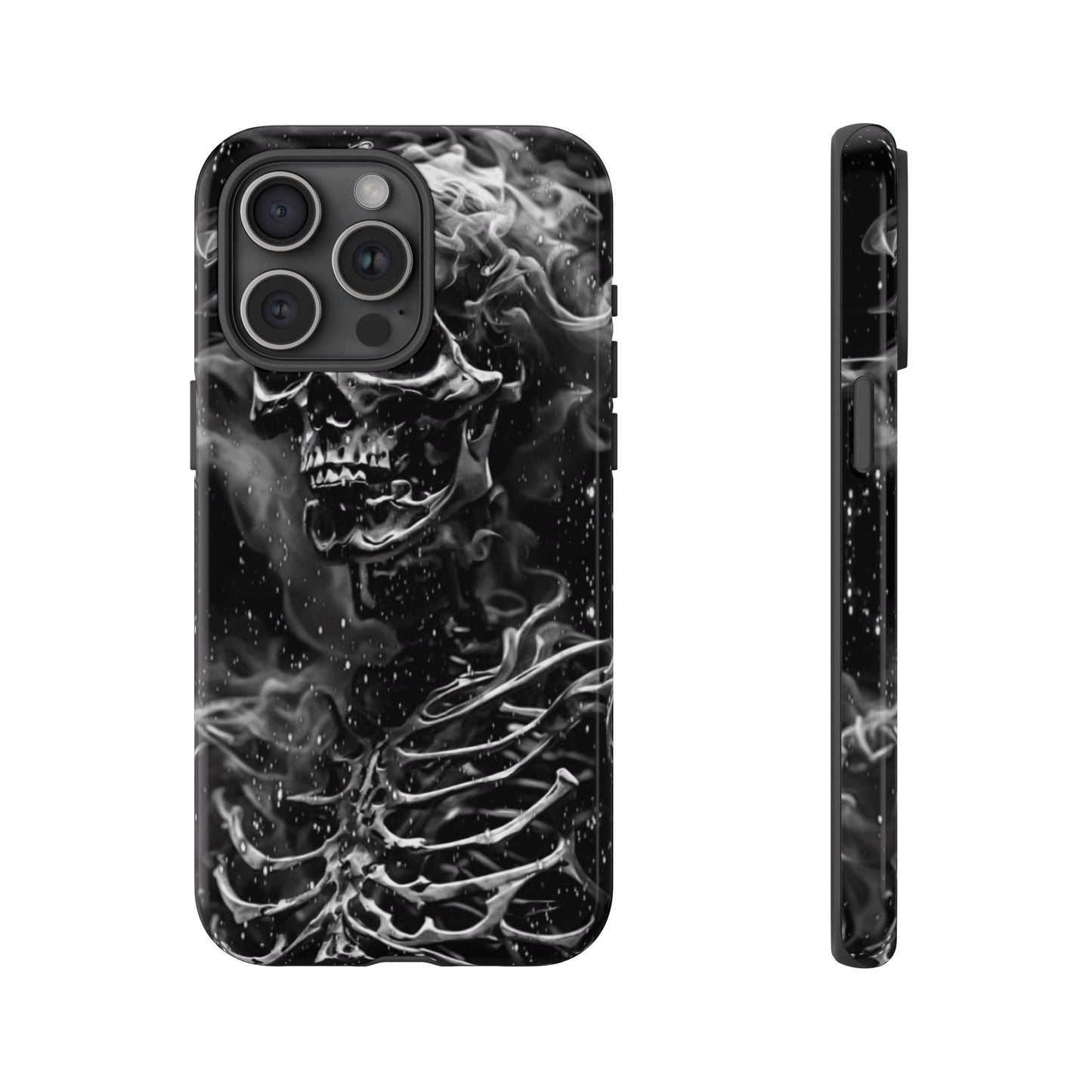 Skeleton On Fire Tough Phone Case