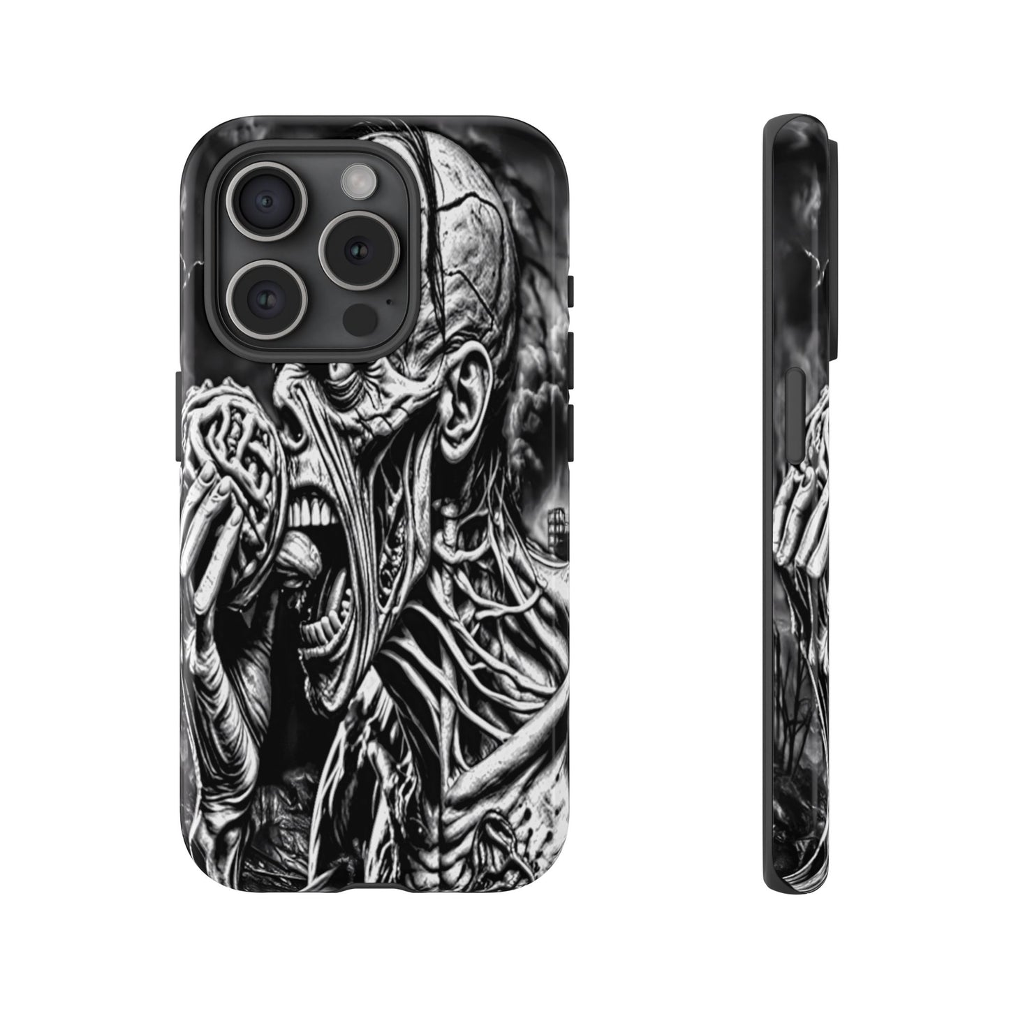 Zombie Eating Brains Tough Phone Case