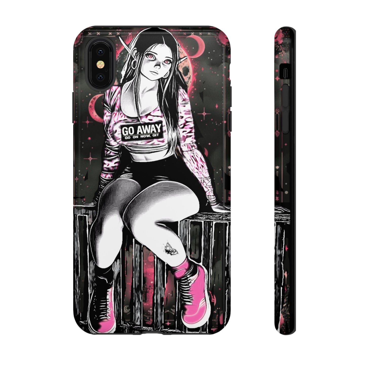 Go Away Girl Tough Phone Case