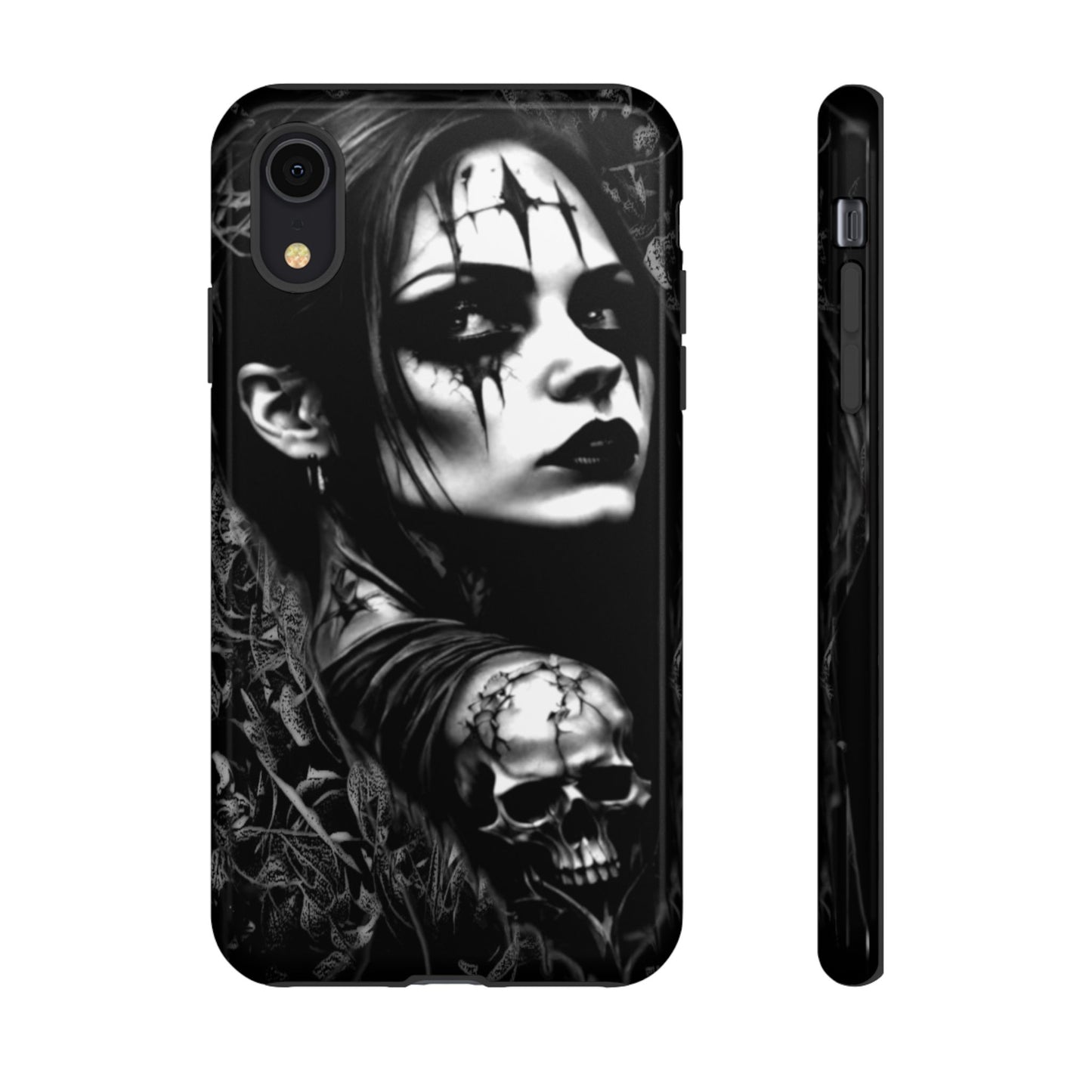 Mysterious Goth Girl Tough Phone Case