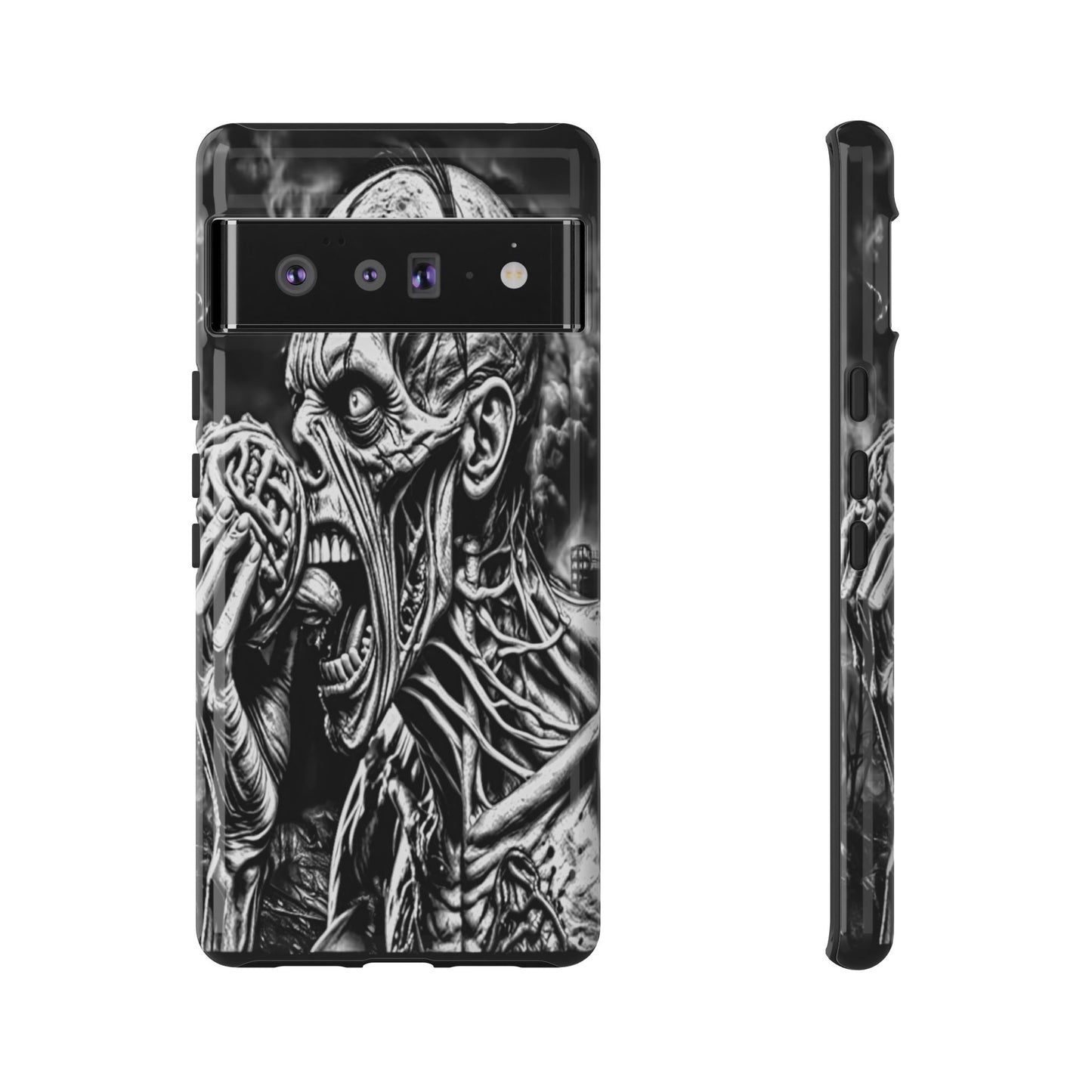 Zombie Eating Brains Tough Phone Case