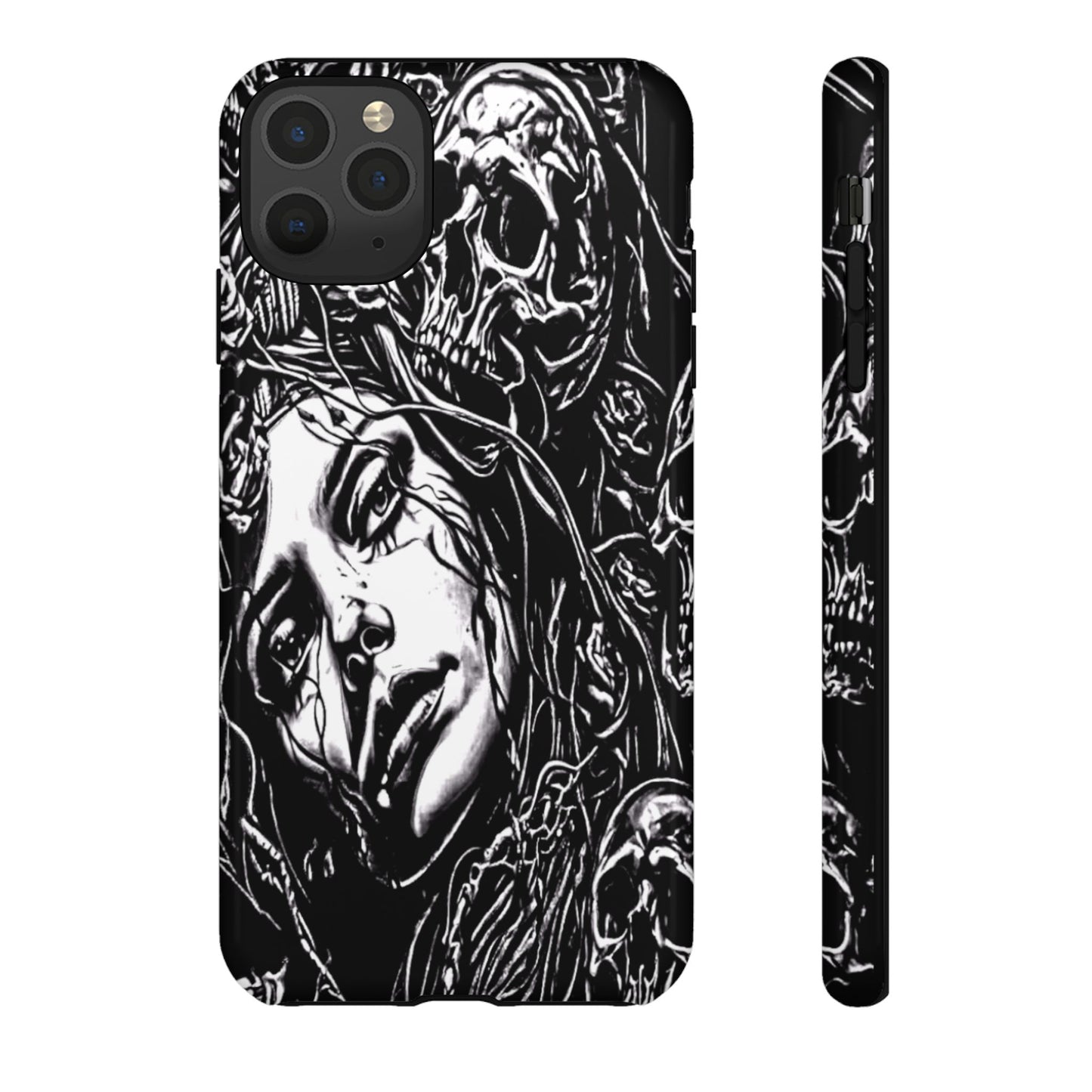 Woman And Roses Tough Phone Case