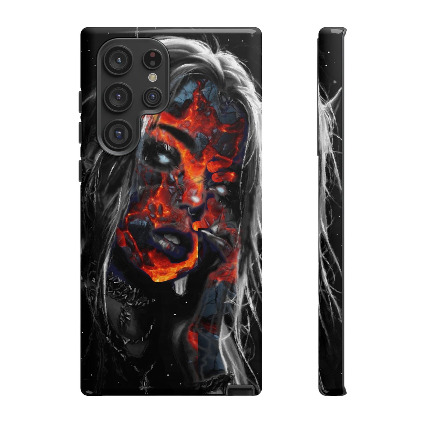 Lava Face Girl Tough Phone Case