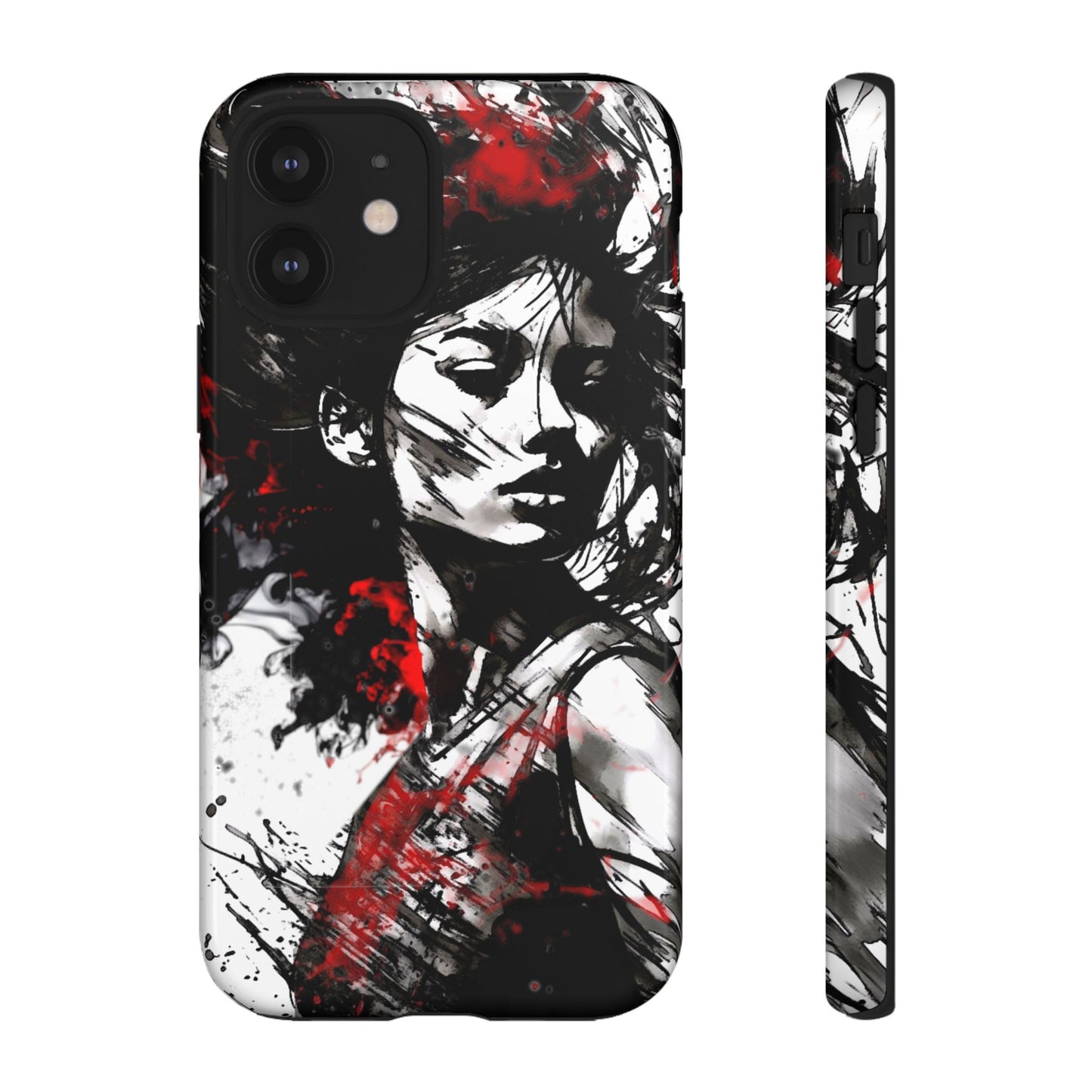 Paint Splatter Girl Tough Phone Case