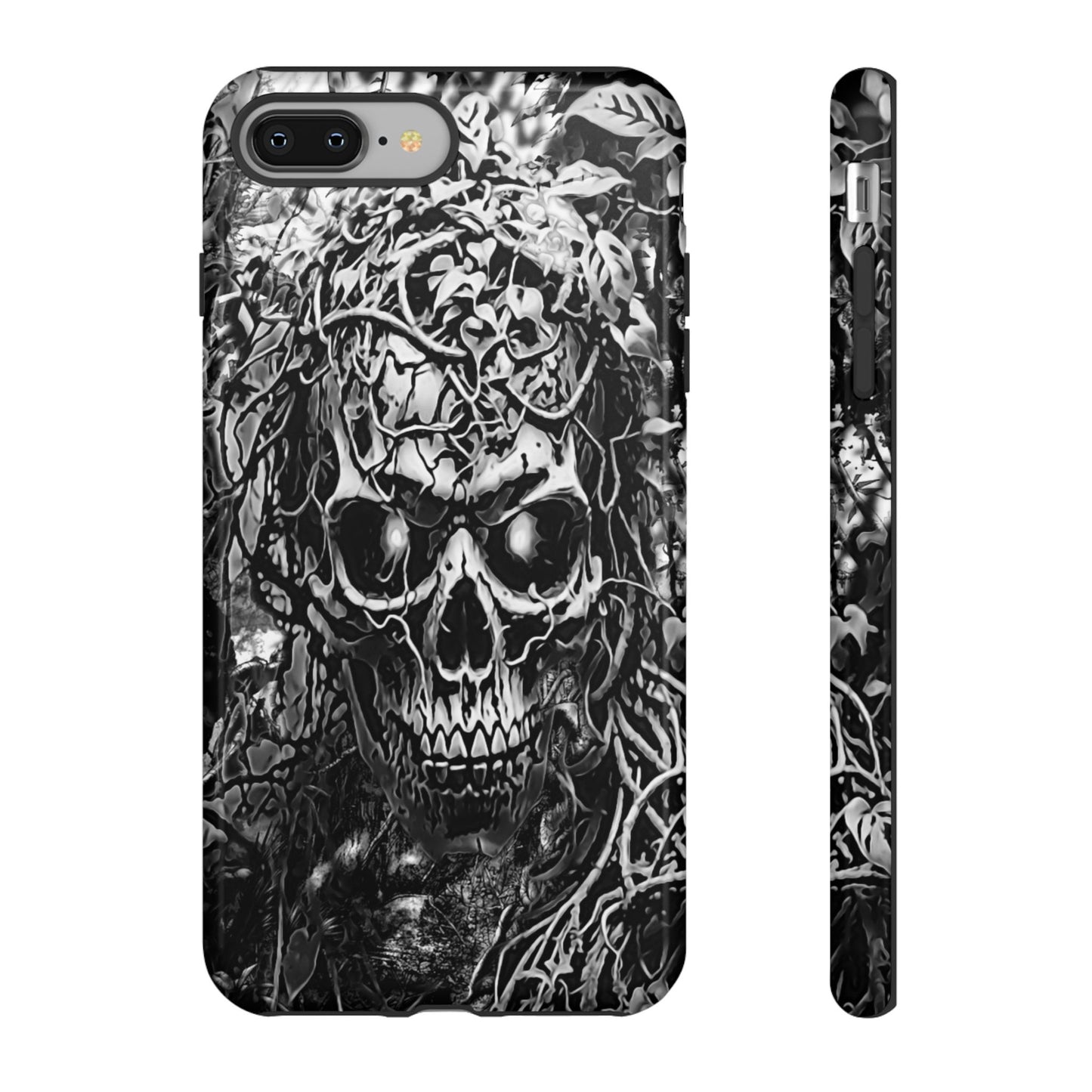 Crawling Vines Skull Tough Phone Case