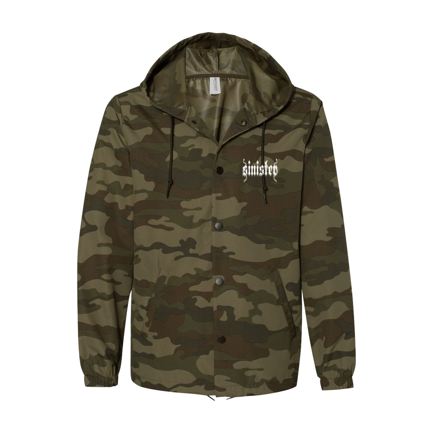 Sinister Forest Camo Water-Resistant Windbreaker