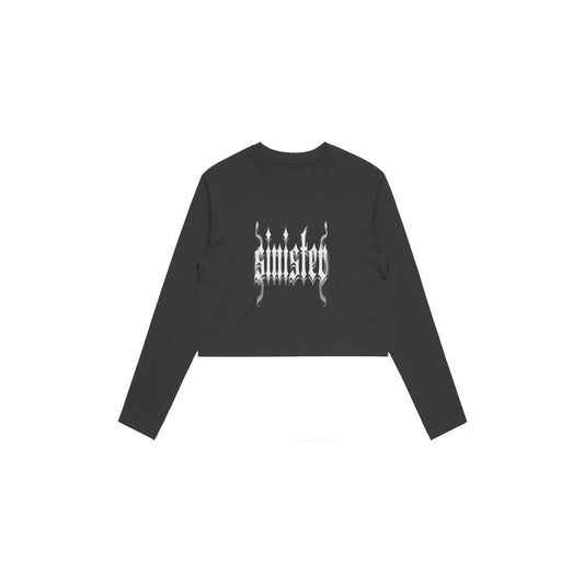 Sinister Women's Crop L/S Tee