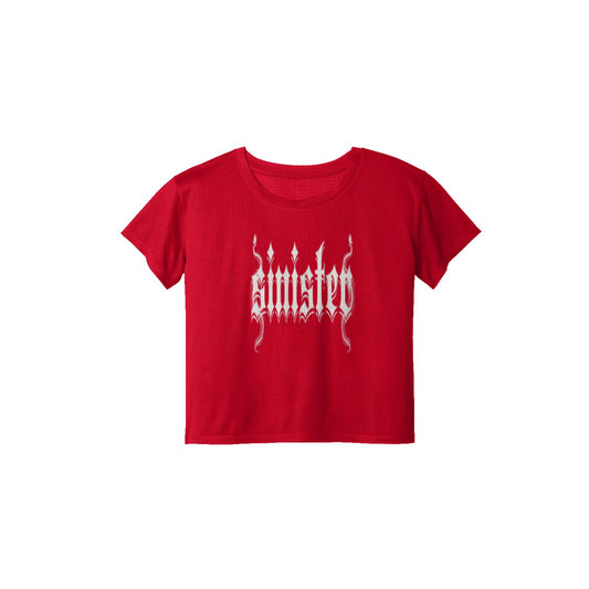 Sinister Ladies Draft Crop Tee