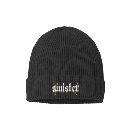 Sinister Sustainable Fine Rib Knit Beanie Colors V1