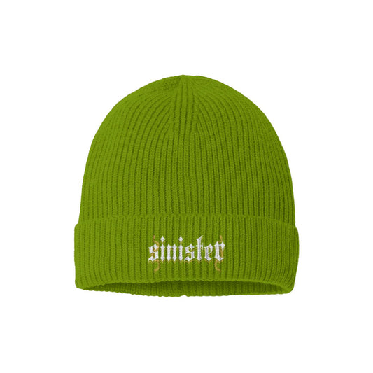 Sinister Sustainable Fine Rib Knit Beanie Colors V2