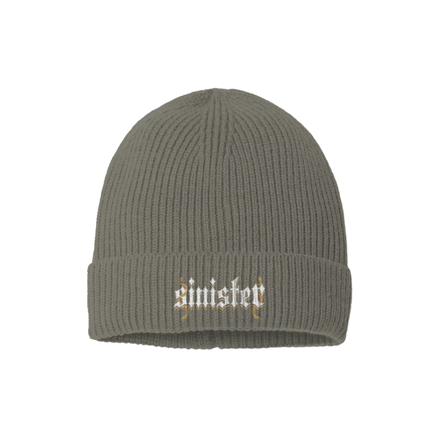 Sinister Sustainable Fine Rib Knit Beanie Colors V2