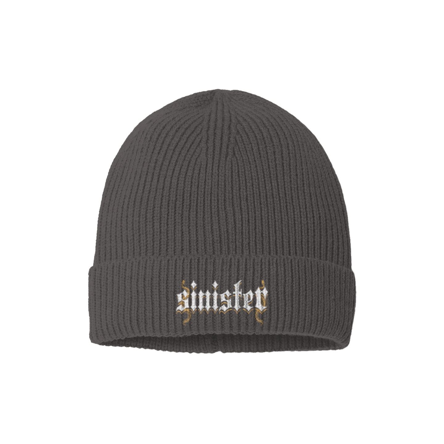 Sinister Sustainable Fine Rib Knit Beanie Colors V2