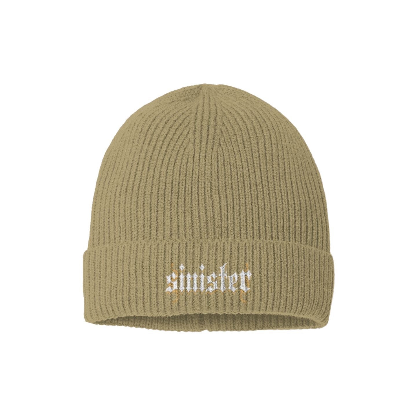 Sinister Sustainable Fine Rib Knit Beanie Colors V3