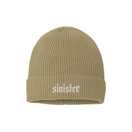 Sinister Sustainable Fine Rib Knit Beanie Colors V3