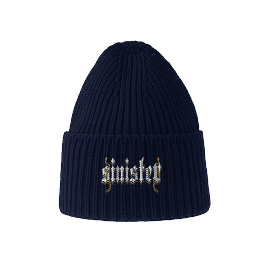 Sinister Sustainable Chunky Rib Knit Beanie Colors V1