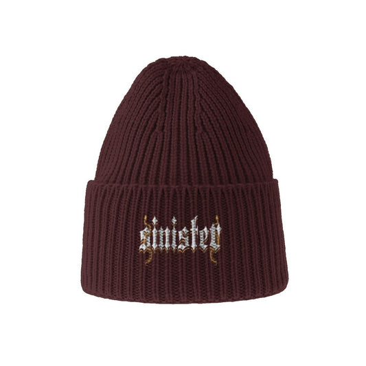 Sinister Sustainable Chunky Rib Knit Beanie Colors V3
