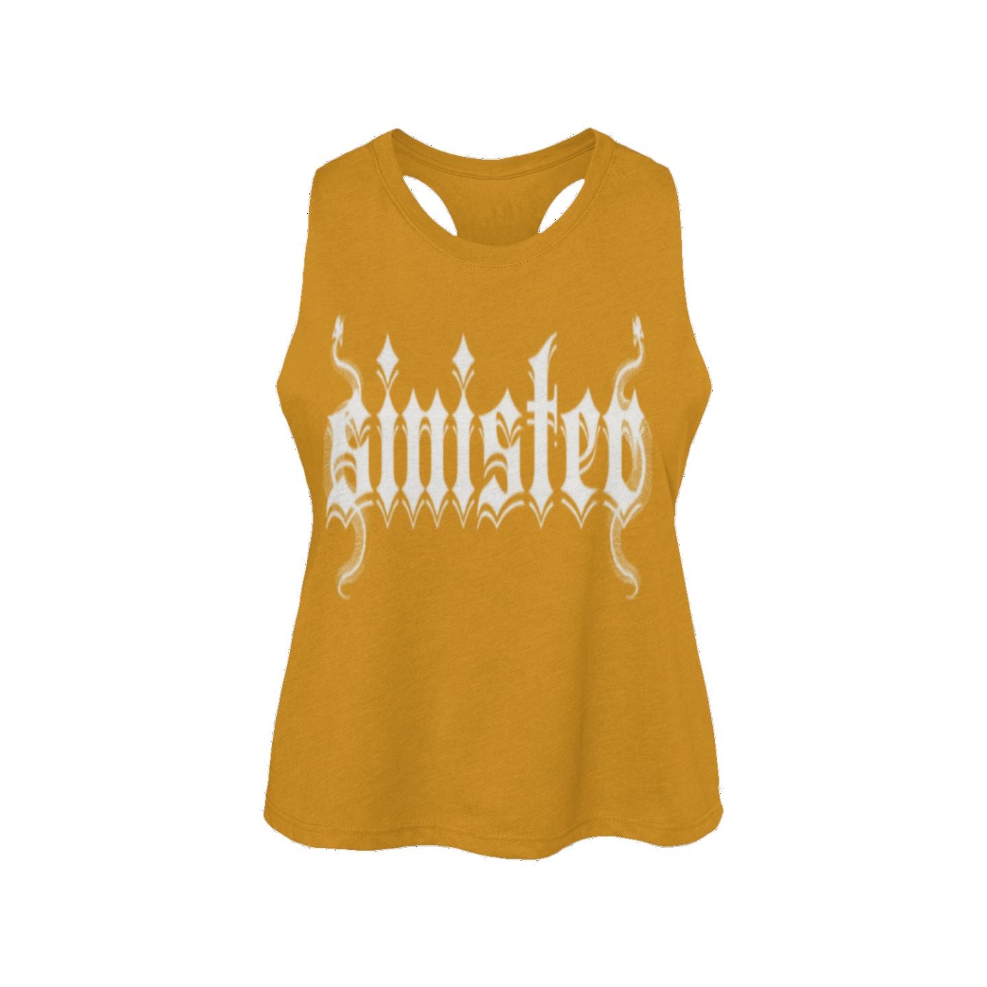 Sinister Womens Clothing - Racerback Cropped Tank Colors V1