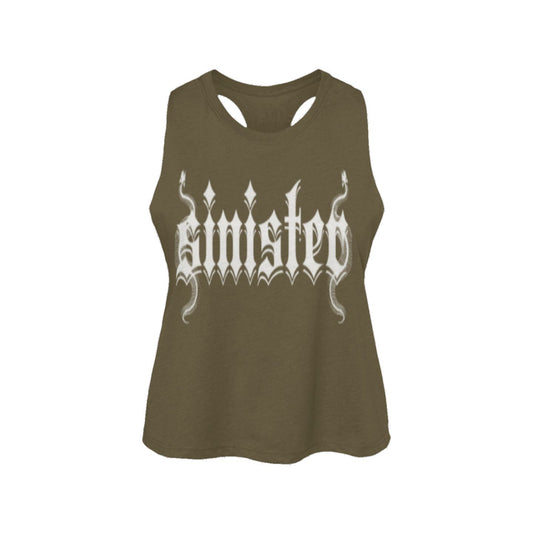 Sinister Womens Clothing - Racerback Cropped Tank Colors V2