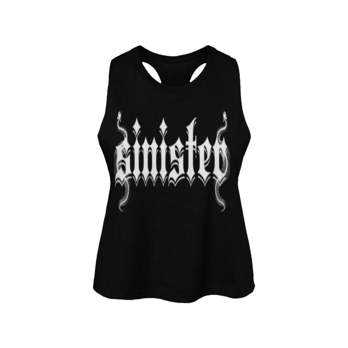 Sinister Womens Clothing - Racerback Cropped Tank Colors V3