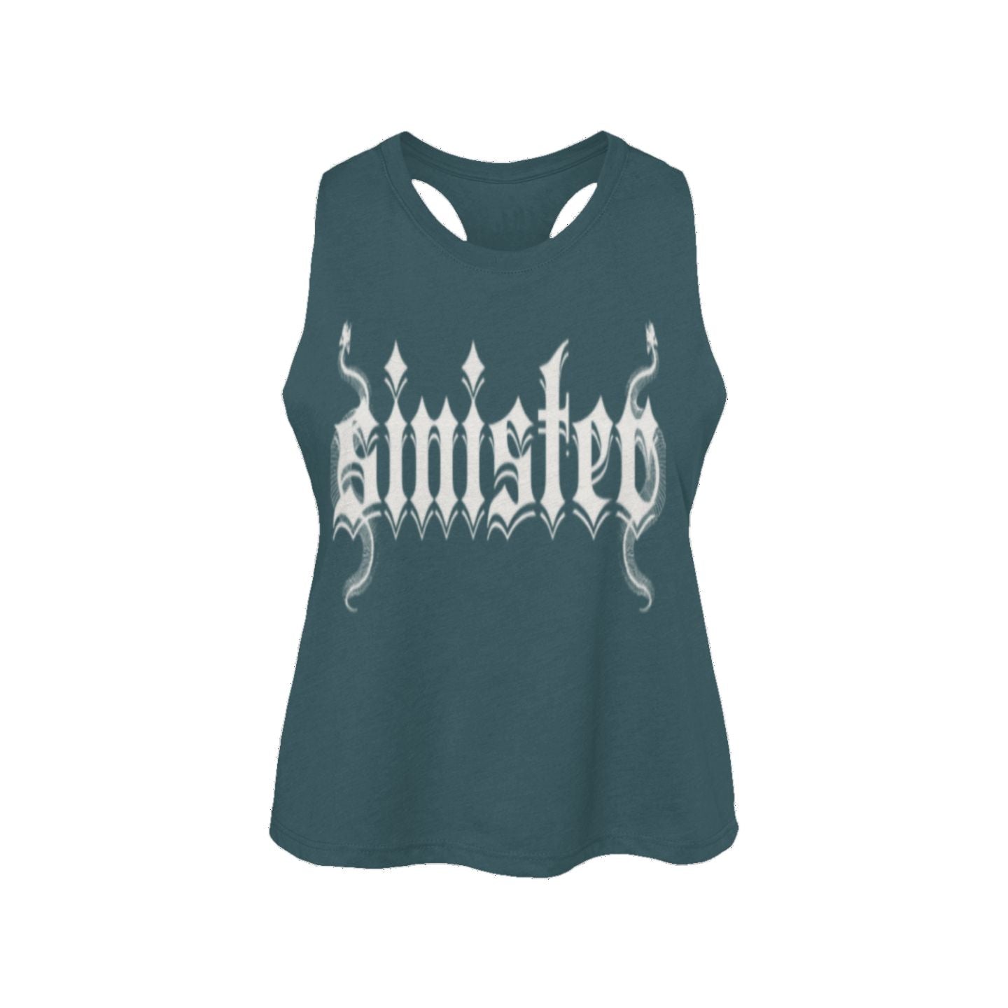 Sinister Womens Clothing - Racerback Cropped Tank Colors V3