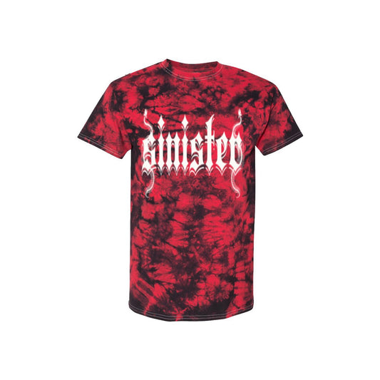 Sinister Mens Clothing - Red Crystal Tie-Dye Tee